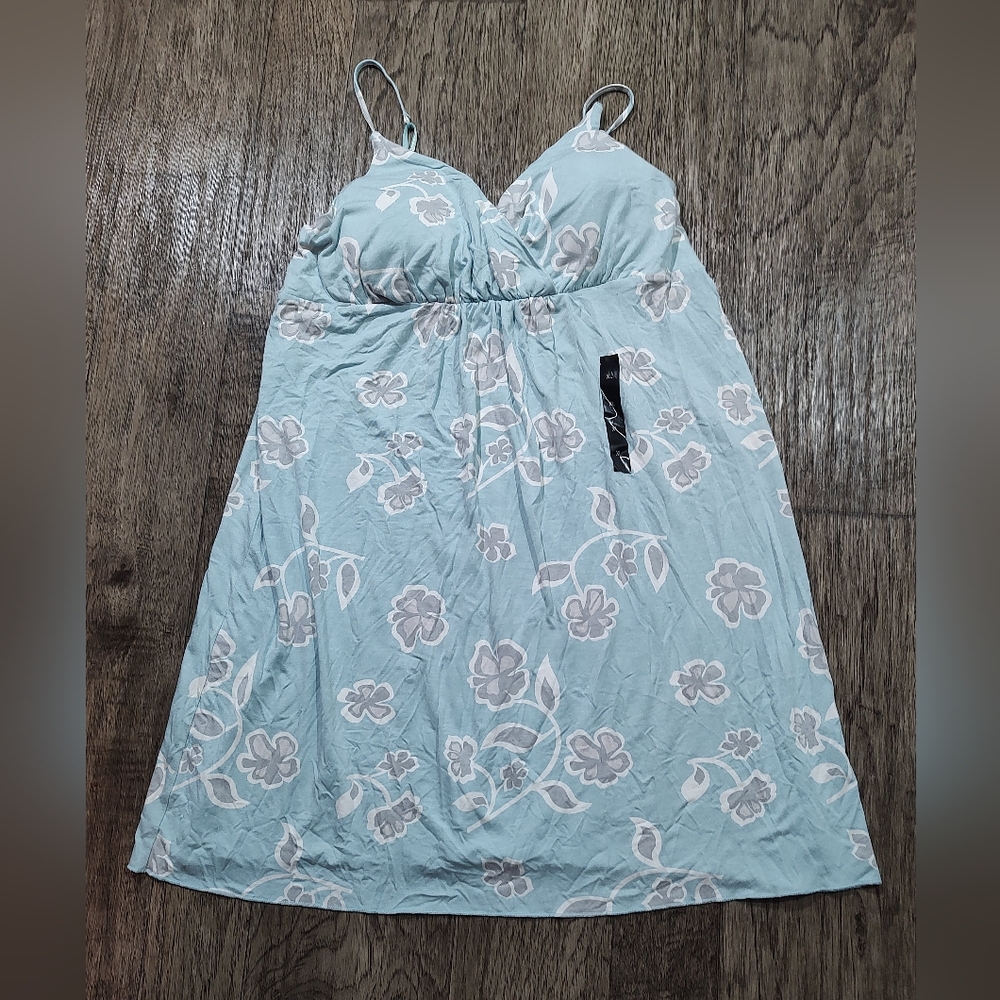 Banana Republic Floral Blue and White Dress Size XL Nwt
